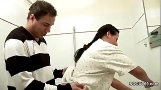 Daddy Caught Step-Daughter in Bathroom increased by Seduce her
