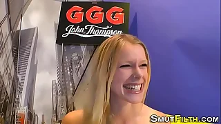 Kinky slut bukkake drenched