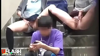 peeing public