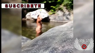 Misusage outdoors in the public river&comma; my step brother recollections me&comma; special for Voyeurs